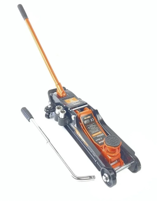 Домкрат підкатний гідравлічний Ferrum FMFJ25S: з воротком і головками: 2,5т