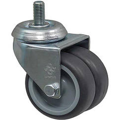 Колесо 1908-TL-075-P(19 "Twin Light") Ø 75мм, поворотне з різьбою