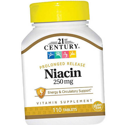 Ніацин 21st Century Niacin 250 mg 110 таб, фото 2