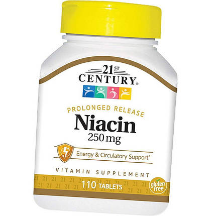 Ніацин 21st Century Niacin 250 mg 110 таб, фото 2