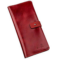 Бумажник женский вертикальный из кожи алькор SHVIGEL Красный