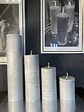 Свічка циліндр висота 25 см, діаметр 6 см, кольори в асортименті, пенькова 6/25 см, фото 6