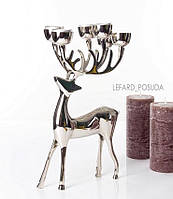 Підсвічник металевий Олень на 6 свічок 875-040. Новорічні свічники