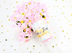 Хлопавка багаторазова Push Pop з рожевою конфеті (17 см)