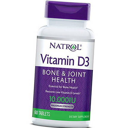 Вітамін Д3 Natrol Vitamin D3 10000 IU 60 таб, фото 2