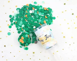 Хлопавка багаторазова Push Pop із зеленим конфеті (17 см)