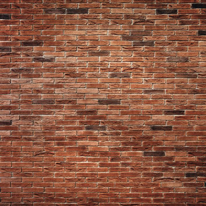 Банер вініловий 200х200см "Коричневий / червоний цегла",