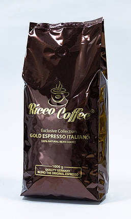 Кофе в зернах Ricco Coffee Gold Espresso Italiano 1 кг, фото 2