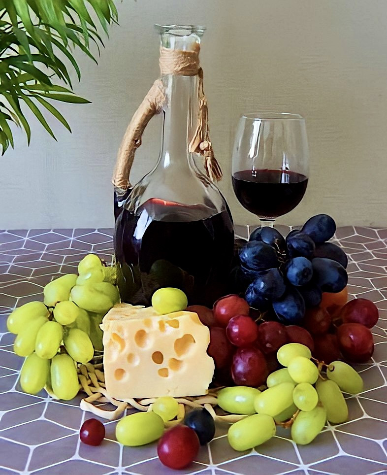 Домашнее Вино «Каберне Совиньон» Полусладкое Красное Натуральное ...