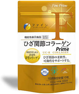 Fine Japan Prime UC-II колаген 2-го типу 10 мг, глюкозамін 1500 мг, хондроїтин 200 мг, 300 табл на 30 днів