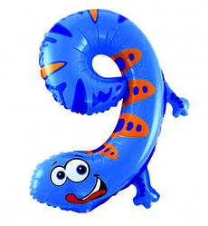Кулька цифра дев'ять «Ящірка» висота - 40 см