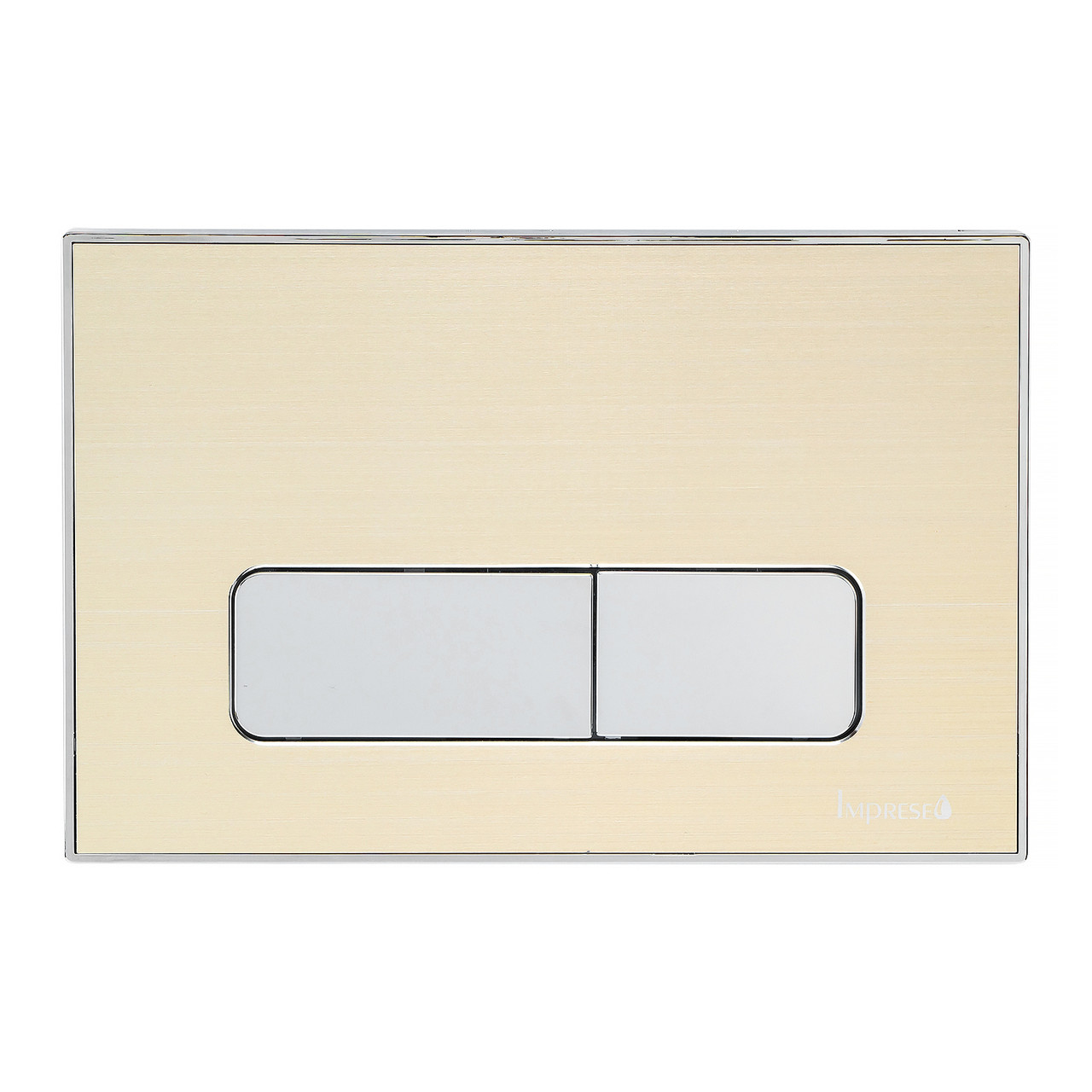 Кнопка зливу для інсталяції IMPRESE подвійна матована золото 82644 i7113AG, фото 1