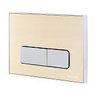 Кнопка зливу для інсталяції IMPRESE подвійна матована золото 82644 i7113AG, фото 3