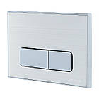 Кнопка зливу для інсталяції IMPRESE подвійна матована хром 82645 i7113AP, фото 3