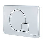 Кнопка зливу для інсталяції IMPRESE подвійна матована хром 82651 i7115PS, фото 3