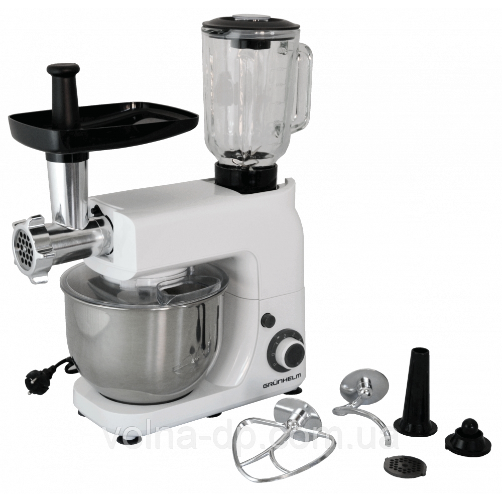 Кухонна машина(комбайн) Grunhelm GKM0020, 1800 Вт, 6 швидкостей