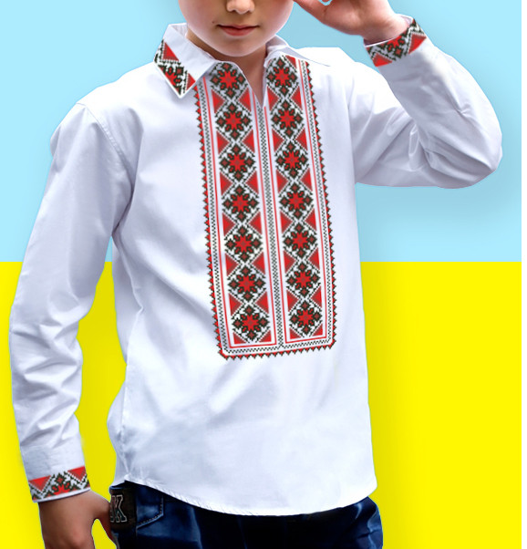 Заготовка вишиванки для хлопчика №005, фото 1