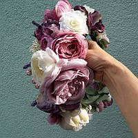 Вінок на голову лілово-рожевий