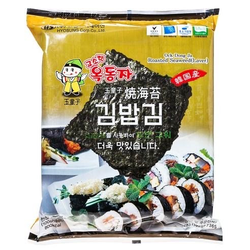 Корейські норі для ролів, суші, кімпаба, ролів, 10 штук, OckDongJa, 20 г, фото 1