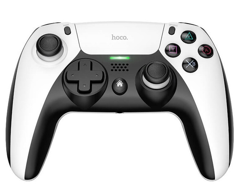 Геймпад бездротовий HOCO GM9 для Sony PlayStation 4, чорно-білий.