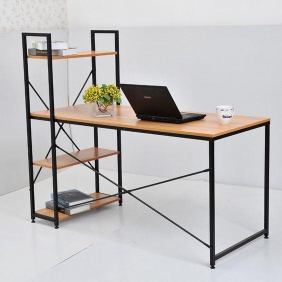 Офісний стіл в стилі Loft NS-1374 1330x1200x600 мм Черный