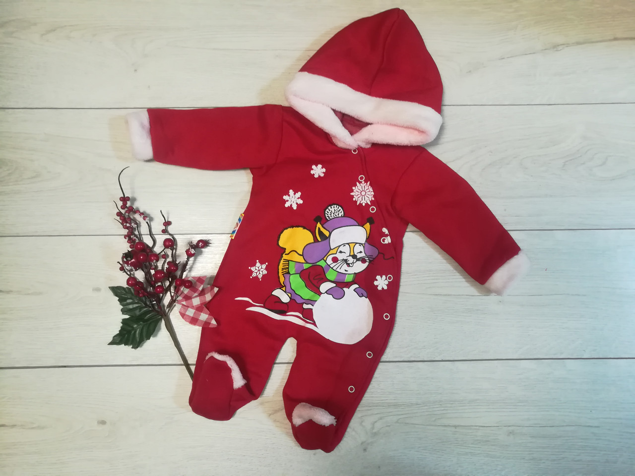 Теплий чоловічок "Новий рік-Бельченя" 62 см, фото 1