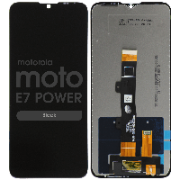 Дисплей для Motorola Moto E7 Power XT2097, модуль в сборе (экран и сенсор), черный