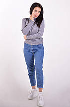 Темно-сірий гольф жіночий / Класичні однотонні базові водолазки, фото 5