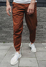 Джоггеры мужские брюки Staff filo brown коричневый FFK0260, фото 3
