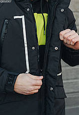 Зимняя парка мужская Staff ramm black чёрный QBS0007, фото 2