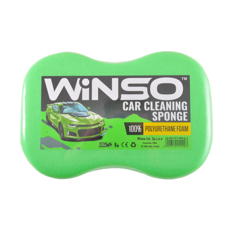 Губка для миття авто з дрібними порами 240х160х70мм Winso
