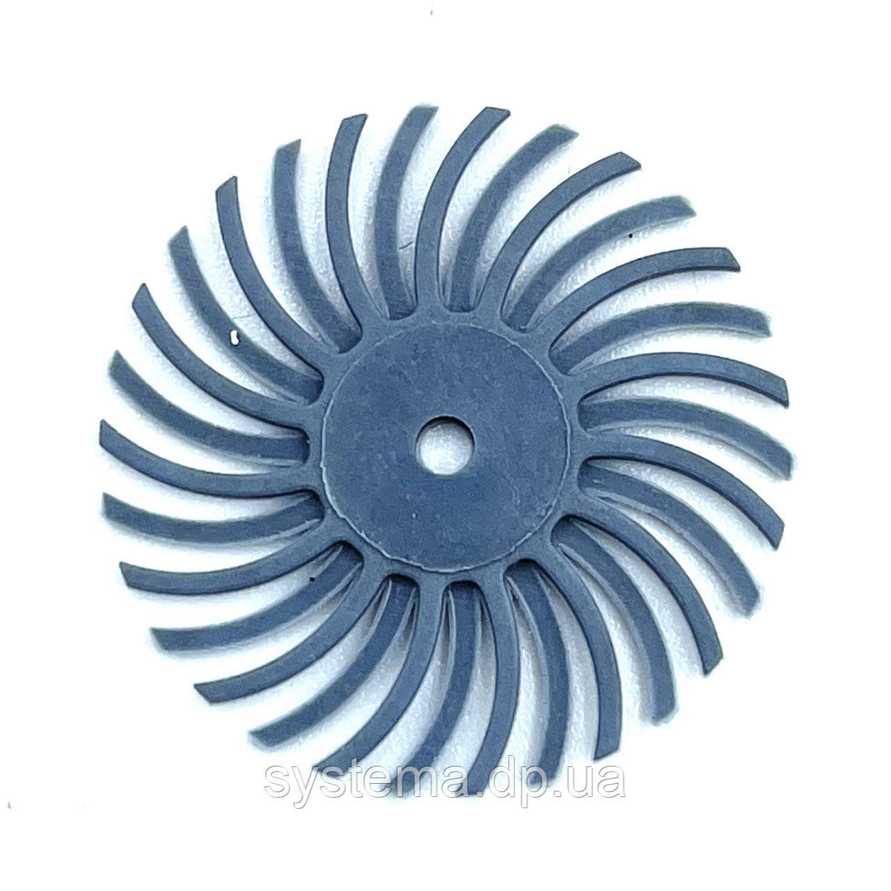 Радіальна абразивна щітка для Dremel ø25,4х3,0х1,5 мм, P400, сіро-блакитна