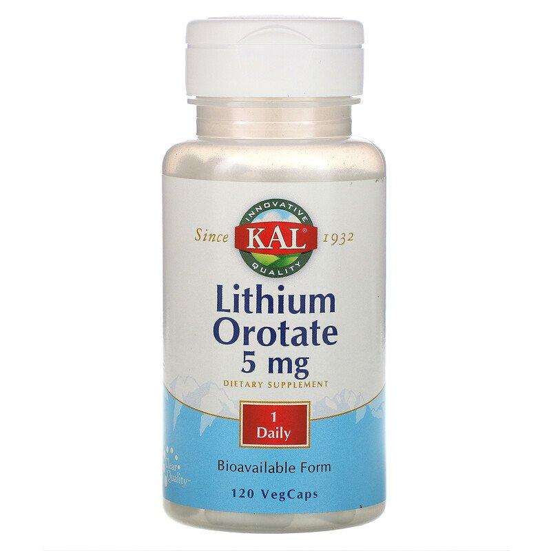 KAL Lithium Orotate 5 mg 120 капсул
