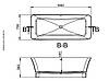 Ванна BONITA 180 х 75,5 см, фото 4