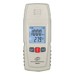Газоаналізатор аміаку NH3+термометр (0-100 ppm, 0-50 °C) BENETECH GM8806