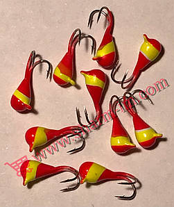 Мормишка вольфрамова Bravo K1130-157 3,0 мм 0,46 г Крапля з вушком — Коза