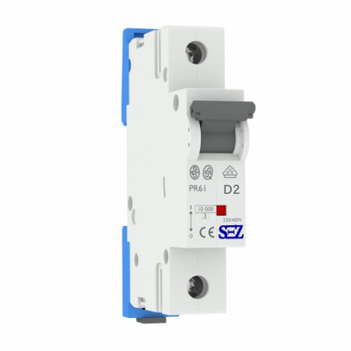 Автоматичний вимикач SEZ PR61-D 2A 1P 10kA 0099302 модульний, фото 1