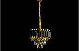 Сучасна кришталева люстра 8032/400R BK+GD, фото 2