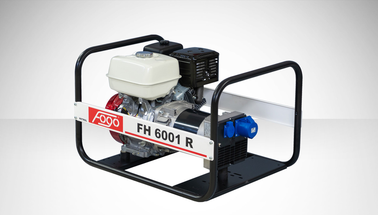 FOGO Генераторна установка FH6001R 1ф-5,6кВт, двиг.Honda, бак-6,1л, руч.старт, стаб.напруг