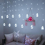 Світлодіодна гірлянда-бахрома на 108 Led світлодіодів "Чарівні кулі" 12 куль 4.5 м Білий, фото 2