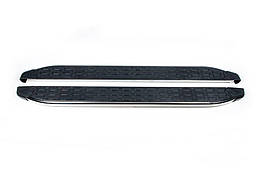 Бокові пороги BlackLine для Jeep Cherokee KL (2013-2019) Omsa Line Алюміній (2 шт.)