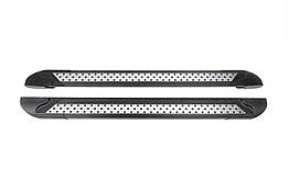 Бокові пороги Vision New Black для Jeep Cherokee KL 2013- рр. Алюміній (2 шт.)