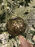 Ялинкова іграшка коричневий шар 10cm Goodwill (ціна за 1 штуку), фото 7