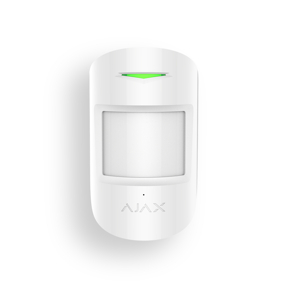 Бездротовий датчик руху та розбиття AJAX CombiProtect (white)