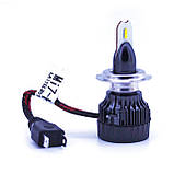 Комплект LED ламп Mi7 H7 6000K 12V 25W радіатор з вентилятором (діод Taiwan 1860), фото 3