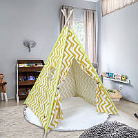 Вигвам Littledove RT-1640 Желтый зигзаг детская игровая палатка