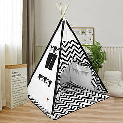 Vigva Littledove RT-SJQ Black Zigzag дитячий намет для дитячої гри