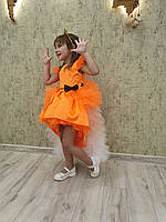 Платье пышное "оранжевое"