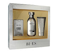 Мужская парфюмерия Набор (edt/100ml + edp/15ml + sh/gel/50ml) Bi-Es Ego Platinum man