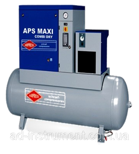 Роторний компресор APS Maxi Combi Dry 7.5 / 10 500 V400 ST, з осушником і ресивером, 500 л AIRPRESS, фото 1
